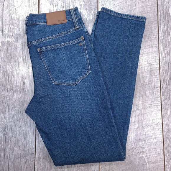 Madewell Jeans Womens 25x30 The Slim Boyjean Denim Mid Rise Stretch Pants - Picture 1 of 10